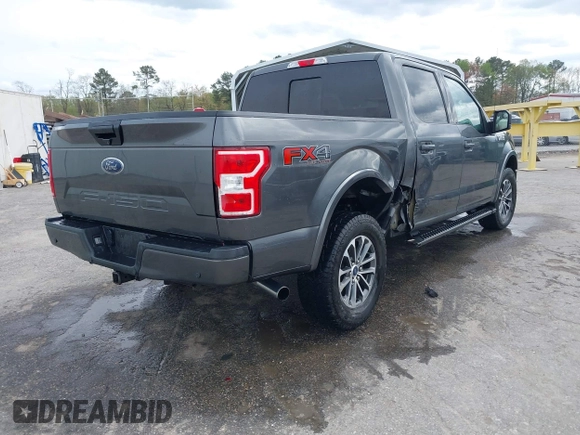 2020 Ford F-150 XL with VIN 1FTEW1E52LFB50210, listed as a IAAI auction lot 42006176 with 62,850 mi miles and . Bid and sale history available at DreamBid. Image 4.