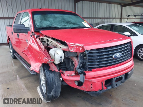 2014 Ford F-150 XL with VIN 1FTEW1CM9EKE80043, listed as a IAAI auction lot 41706014 with 214,005 mi miles. Bid and sale history available at carsss.com. Image 1.
