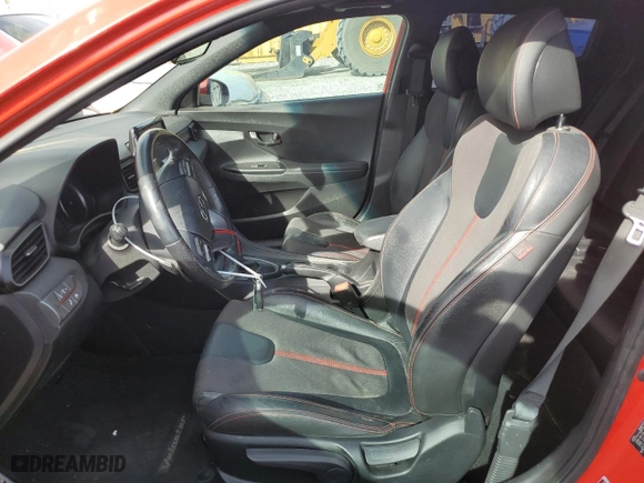 2019 Hyundai Veloster Turbo R-Spec with VIN KMHTH6AB5KU005369, listed as a Copart auction lot 43833985 with 52,768 mi miles and Salvage Title. Bid and sale history available at carsss.com. Image 7.