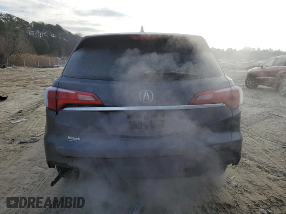 2017 Acura RDX with VIN 5J8TB3H36HL004752, listed as a Copart auction lot 42324575 with 142,586 mi miles and Salvage Title. Bid and sale history available at carsss.com. Image 6.