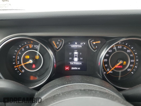 2022 Jeep Gladiator Willys Sport z VIN 1C6HJTAG8NL167359, wystawiony jako Copart lot #51088715 z przebiegiem 28 454 mil mil oraz Szkoda całkowita • Salvage title. Historia ofert i sprzedaży dostępna na DreamBid. Obrazek 9.