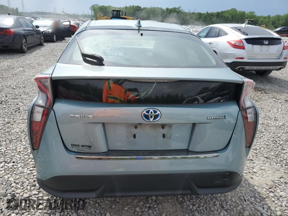 2016 Toyota Prius Four with VIN JTDKARFU1G3004300, listed as a Copart auction lot 53877835 with Not Provided miles and Salvage Title. Bid and sale history available at carsss.com. Image 6.