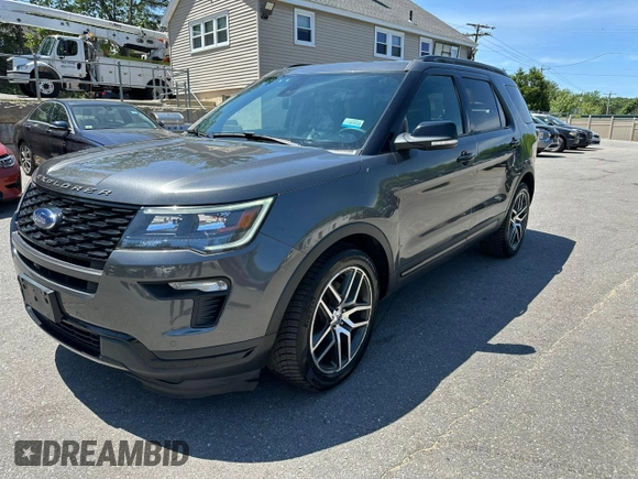 2018 Ford Explorer Sport с VIN 1FM5K8GT3JGA38891, выставлен на аукционе Copart как лот 59741985 с пробегом 119 724 миль миль и Чистый • Clean title. История ставок и продаж доступна на DreamBid. Изображение 1.