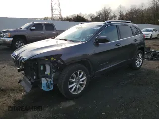 2017 Jeep Cherokee Limited with VIN 1C4PJMDB1HW528251, listed as a Copart auction lot 50144895 with 88,546 mi miles and Salvage Title. Bid and sale history available at carsss.com. Image 1.