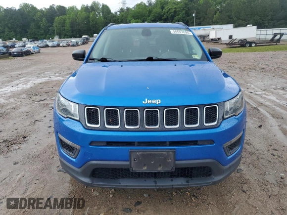 2018 Jeep Compass Sport с VIN 3C4NJDAB5JT484925, выставлен на аукционе Copart как лот 56647695 с пробегом 108 285 миль миль и Списание • Salvage title. История ставок и продаж доступна на DreamBid. Изображение 5.