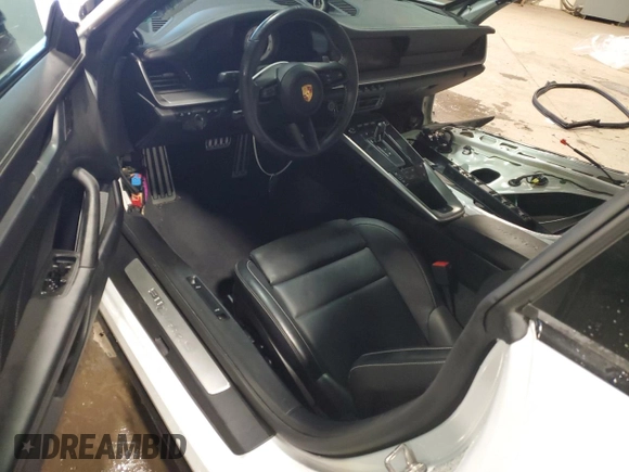 2021 Porsche 911 Turbo S with VIN WP0AD2A91MS257633, listed as a Copart auction lot 45396055 with Not Provided miles and Salvage Title. Bid and sale history available at DreamBid. Image 8.