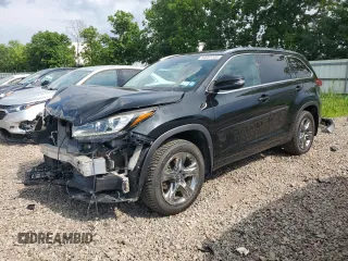 2019 Toyota Highlander Limited with VIN 5TDDZRFH3KS924540, listed as a Copart auction lot 64001705 with 128,356 mi miles and Salvage title. Bid and sale history available at DreamBid. Image 1.