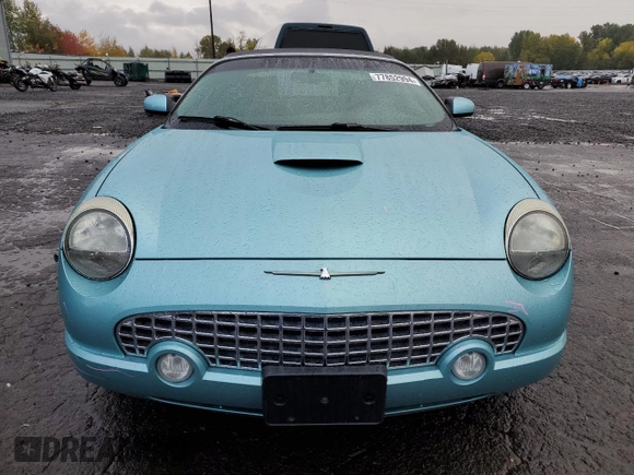 2002 Ford Thunderbird Hardtop Premium with VIN 1FAHP60A02Y121714, listed as a Copart auction lot 77852994 with 132,049 mi miles and Salvage Title. Bid and sale history available at DreamBid. Image 5.