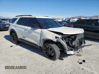 2020 Ford Explorer ST with VIN 1FM5K8GCXLGA61569, listed as a Copart auction lot 37862003 with 0 mi miles and Salvage Title. Bid and sale history available at carsss.com. Image 4.