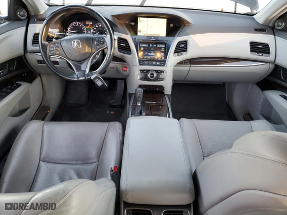 2016 Acura RLX Tech Pkg with VIN JH4KC1F56GC000889, listed as a Copart auction lot 80466374 with 130,412 mi miles and Salvage Title. Bid and sale history available at carsss.com. Image 8.