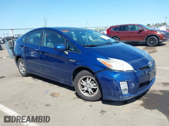 2010 Toyota Prius II with VIN JTDKN3DUXA0145833, listed as a IAAI auction lot 41992320 with 196,086 mi miles. Bid and sale history available at carsss.com. Image 1.