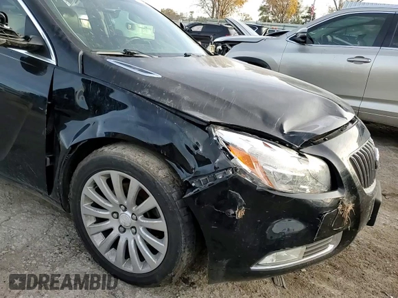 2013 Buick Regal Turbo Premium 2 with VIN 2G4GT5GV2D9240663, listed as a Copart auction lot 82226844 with 130,432 mi miles and Salvage title. Bid and sale history available at DreamBid. Image 11.