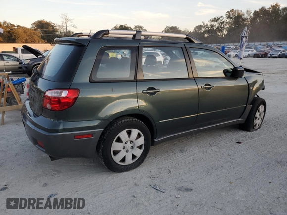 2005 Mitsubishi Outlander LS with VIN JA4LX31F55U007095, listed as a Copart auction lot 82609084 with 190,298 mi miles and Clean Title. Bid and sale history available at carsss.com. Image 3.