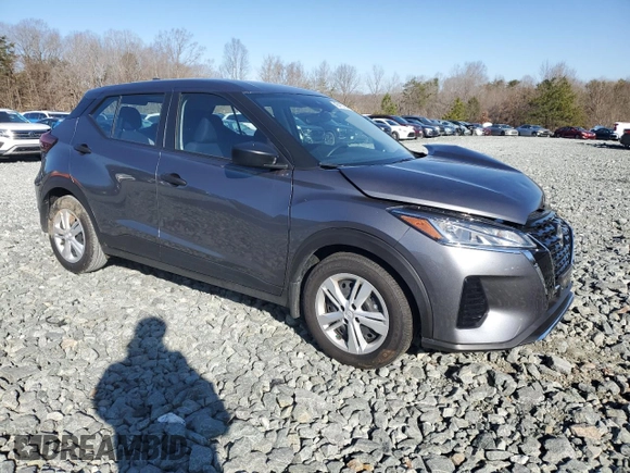 2024 Nissan Kicks S with VIN 3N1CP5BV4RL549363, listed as a Copart auction lot 48413765 with 3,568 mi miles and Salvage Title. Bid and sale history available at carsss.com. Image 4.
