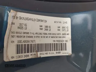 2006 Dodge Stratus SXT z VIN 1B3EL46R26N170271, wystawiony jako IAAI lot #42368788 z przebiegiem 134 937 mil mil oraz . Historia ofert i sprzedaży dostępna na DreamBid. Obrazek 9.