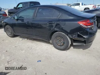2014 Honda Civic Sedan LX with VIN 19XFB2F50EE040581, listed as a Copart auction lot 47118145 with Not Provided miles and Clean Title. Bid and sale history available at carsss.com. Image 2.