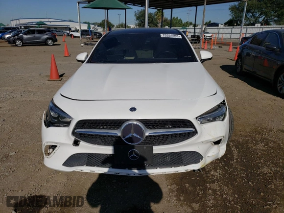 2020 Mercedes-Benz CLA 250 with VIN WDD5J4GBXLN038527, listed as a Copart auction lot 70354603 with 50,534 mi miles and . Bid and sale history available at DreamBid. Image 5.