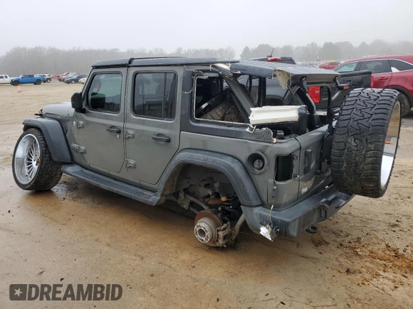 2018 Jeep Wrangler Unlimited Sport S with VIN 1C4HJXDN7JW264071, listed as a Copart auction lot 43575135 with 96,371 mi miles and Clean title. Bid and sale history available at DreamBid. Image 2.