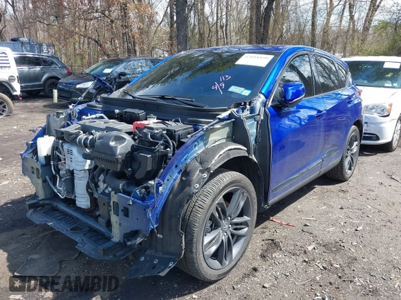 2022 Acura RDX w/A-Spec Package with VIN 5J8TC2H68NL012686, listed as a IAAI auction lot 42018498 with 33,308 mi miles. Bid and sale history available at carsss.com. Image 6.