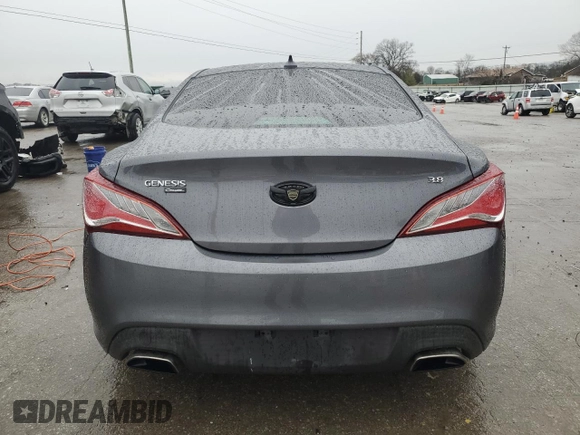 2016 Hyundai Genesis Coupe 3.8L Base with VIN KMHHT6KJ5GU134892, listed as a Copart auction lot 45156344 with 106,477 mi miles and Clean Title. Bid and sale history available at carsss.com. Image 6.