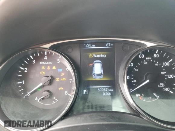 2016 Nissan Rogue SV with VIN KNMAT2MT3GP678156, listed as a Copart auction lot 50532435 with 50,067 mi miles and Salvage Title. Bid and sale history available at DreamBid. Image 9.