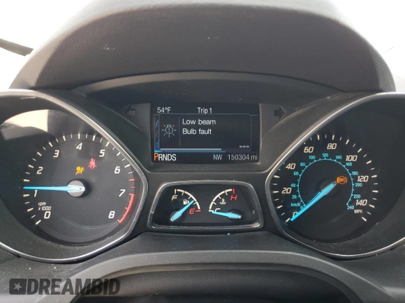 2015 Ford Escape Titanium with VIN 1FMCU0JX0FUA05189, listed as a Copart auction lot 51254255 with 150,304 mi miles and Salvage Title. Bid and sale history available at carsss.com. Image 9.