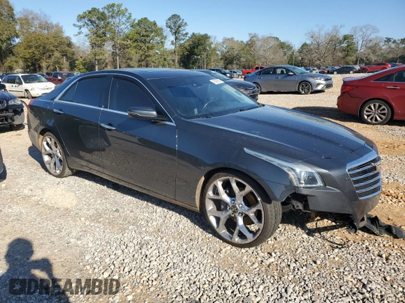 2017 Cadillac CTS Sedan Luxury RWD with VIN 1G6AR5SX8H0128521, listed as a Copart auction lot 48345805 with 107,281 mi miles and Salvage Title. Bid and sale history available at carsss.com. Image 4.