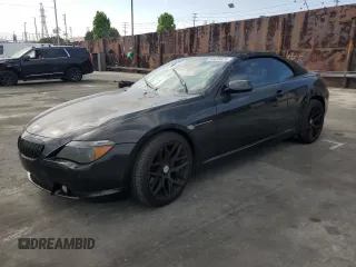 2005 BMW 6 Series 645Ci with VIN WBAEK73455B328546, listed as a Copart auction lot 54696625 with 121,804 mi miles and Salvage Title. Bid and sale history available at carsss.com. Image 1.