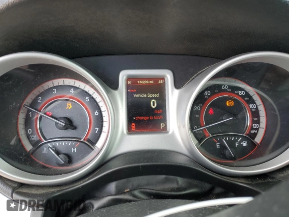 2016 Dodge Journey R/T with VIN 3C4PDCEG8GT178911, listed as a Copart auction lot 46918815 with 138,200 mi miles and Clean Title. Bid and sale history available at carsss.com. Image 9.
