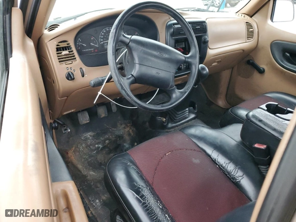 1995 Ford Ranger Splash with VIN 1FTCR10A7STA52907, listed as a Copart auction lot 45774835 with 186,751 mi miles and Salvage Title. Bid and sale history available at carsss.com. Image 8.
