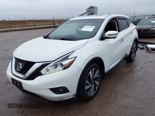 2017 Nissan Murano Platinum z VIN 5N1AZ2MH6HN164756, wystawiony jako IAAI lot #41462574 z przebiegiem 95 401 mil mil oraz . Historia ofert i sprzedaży dostępna na DreamBid. Obrazek 2.