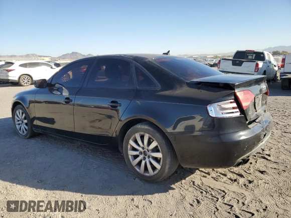 2012 Audi A4 2.0T Premium with VIN WAUAFAFLXCN008752, listed as a Copart auction lot 85154034 with 111,123 mi miles and Salvage Title. Bid and sale history available at carsss.com. Image 2.