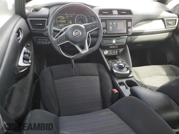 2021 Nissan LEAF SV Plus with VIN 1N4BZ1CV0MC556041, listed as a Copart auction lot 47408545 with 25,052 mi miles and Salvage title. Bid and sale history available at DreamBid. Image 8.