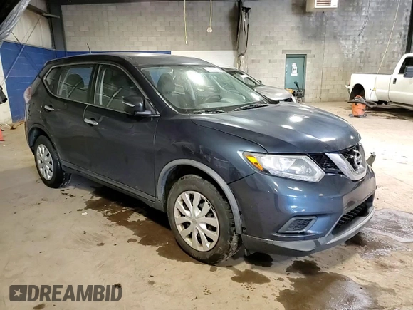 2015 Nissan Rogue SV with VIN KNMAT2MV3FP586481, listed as a Copart auction lot 53128015 with 124,834 mi miles and Salvage Title. Bid and sale history available at carsss.com. Image 14.
