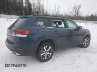 2021 Volkswagen Atlas SE z VIN 1V2LP2CA2MC559089, wystawiony jako Copart lot #43251325 z przebiegiem 60 630 mil mil oraz Szkody całkowita. Historia ofert i sprzedaży dostępna na DreamBid. Obrazek 3.