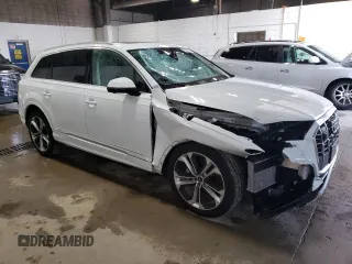 2023 Audi Q7 Premium Plus with VIN WA1LXBF71PD016522, listed as a Copart auction lot 55307155 with 24,025 mi miles and Salvage title. Bid and sale history available at DreamBid. Image 4.