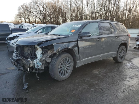 2022 Chevrolet Traverse RS with VIN 1GNEVJKW1NJ139268, listed as a Copart auction lot 88719675 with 52,851 mi miles and Salvage Title. Bid and sale history available at carsss.com. Image 1.