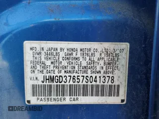 2007 Honda Fit Sport z VIN JHMGD37657S041378, wystawiony jako Copart lot #52042925 z przebiegiem 207 258 mil mil oraz Szkoda całkowita • Salvage title. Historia ofert i sprzedaży dostępna na DreamBid. Obrazek 12.