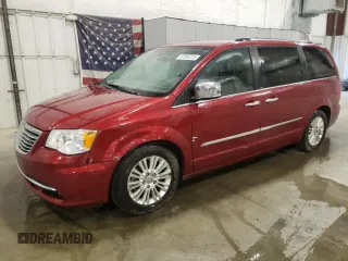 2013 Chrysler Town & Country Limited with VIN 2C4RC1GG7DR766715, listed as a Copart auction lot 52556215 with 180,980 mi miles and Salvage Title. Bid and sale history available at carsss.com. Image 1.