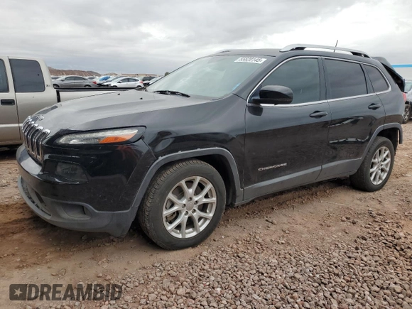 2016 Jeep Cherokee Latitude z VIN 1C4PJLCB6GW171384, wystawiony jako Copart lot #55820145 z przebiegiem 127 062 mil mil oraz Szkoda całkowita • Salvage title. Historia ofert i sprzedaży dostępna na DreamBid. Obrazek 1.