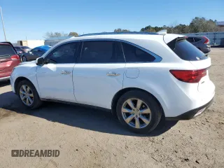 2014 Acura MDX Advance with VIN 5FRYD3H86EB012941, listed as a Copart auction lot 87821975 with 168,520 mi miles and Salvage title. Bid and sale history available at DreamBid. Image 2.