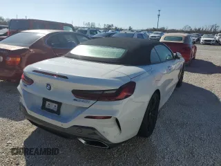 2020 BMW 8 Series 840i with VIN WBADZ4C09LCE18957, listed as a Copart auction lot 62238762 with 0 mi miles. Bid and sale history available at carsss.com. Image 4.