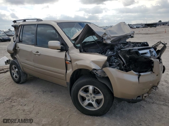 2006 Honda Pilot EX-L with RES with VIN 5FNYF28676B003252, listed as a Copart auction lot 43846875 with 199,824 mi miles and Non Repairable. Bid and sale history available at carsss.com. Image 4.