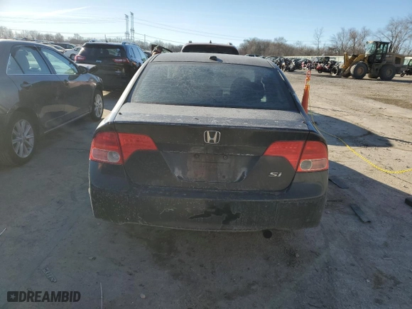 2008 Honda Civic Sdn Si with VIN 2HGFA55568H708691, listed as a Copart auction lot 43276455 with 267,770 mi miles and Clean Title. Bid and sale history available at carsss.com. Image 6.