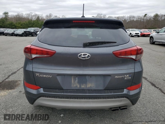 2017 Hyundai Tucson Sport with VIN KM8J3CA29HU495246, listed as a Copart auction lot 52799745 with 107,162 mi miles and Salvage Title. Bid and sale history available at DreamBid. Image 6.