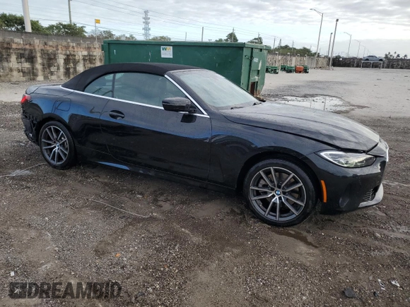 2024 BMW 4 Series 430i xDrive with VIN WBA43AT06RCR39091, listed as a Copart auction lot 85021434 with 23,956 mi miles and Clean Title. Bid and sale history available at carsss.com. Image 4.