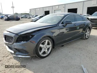 2015 Mercedes-Benz CLS-Class CLS 400 with VIN WDDLJ6FB1FA137852, listed as a Copart auction lot 58466954 with 112,320 mi miles and Salvage Title. Bid and sale history available at carsss.com. Image 1.