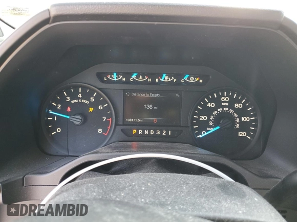 2016 Ford F-150 XL with VIN 1FTMF1E85GKE85982, listed as a Copart auction lot 48509215 with 108,171 mi miles and Salvage title. Bid and sale history available at DreamBid. Image 9.