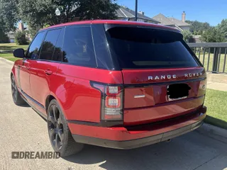 2017 Land Rover Range Rover with VIN SALGS2FE2HA320734, listed as a IAAI auction lot 42628479 with 49,727 mi miles and . Bid and sale history available at DreamBid. Image 3.