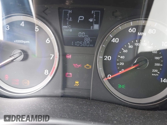 2016 Hyundai Accent SE with VIN KMHCT4AE1GU133578, listed as a IAAI auction lot 42111547 with 110,590 mi miles and . Bid and sale history available at carsss.com. Image 7.